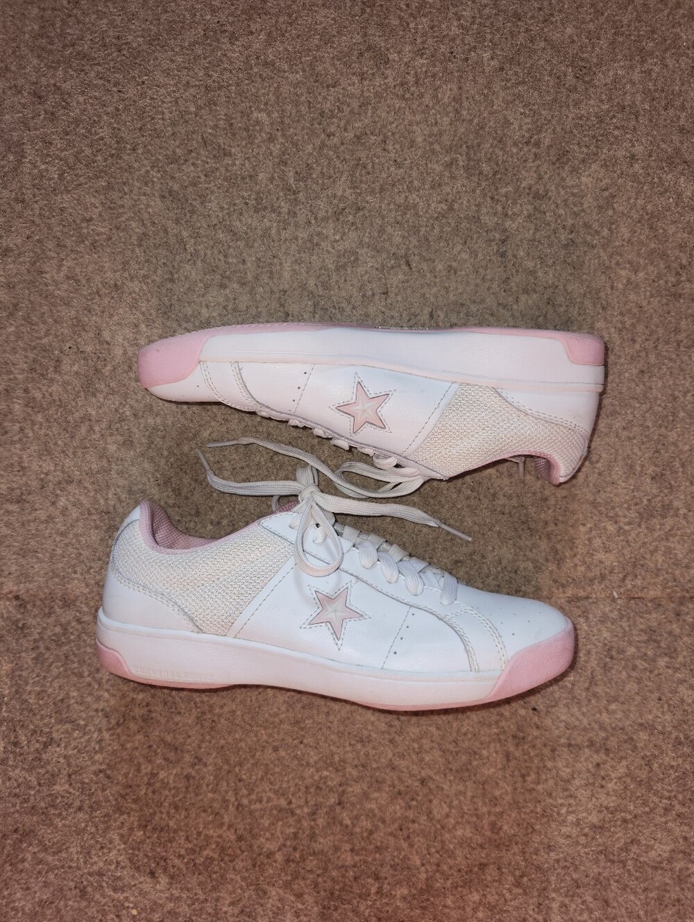 Converse One Star Sport Womens Court Shoes | Pink White | W8.5
